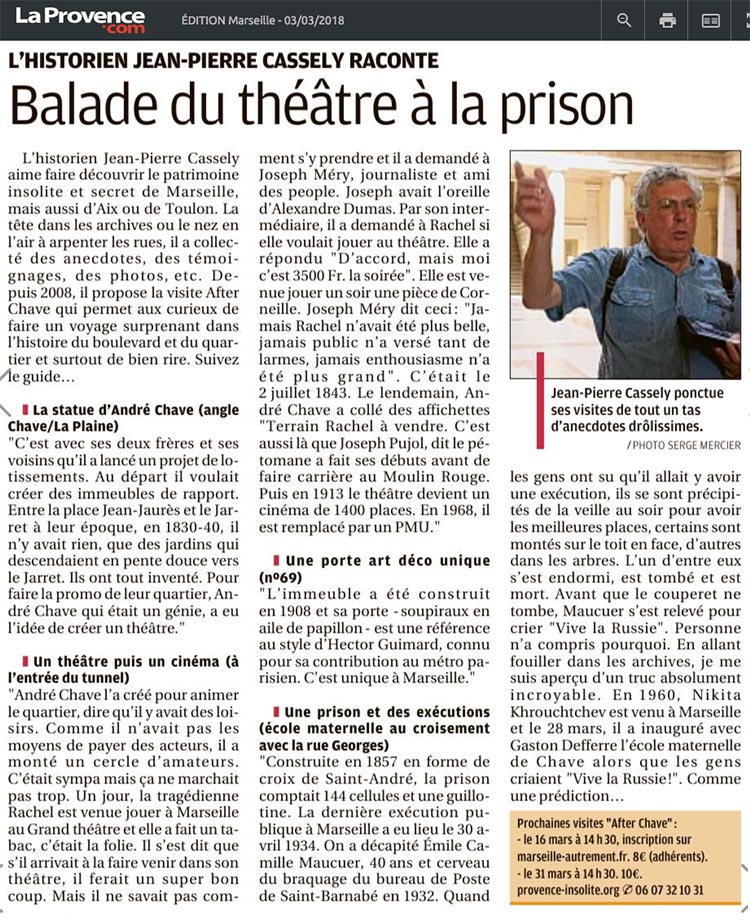 la provence article boulevard chave after chave