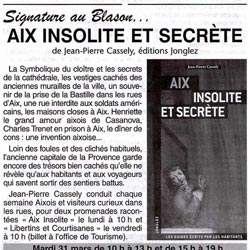 Le Courrier d'Aix 28 mars 2009 